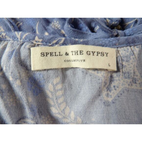 Spell Blue Floral Midi Dress - Picture 2 of 16